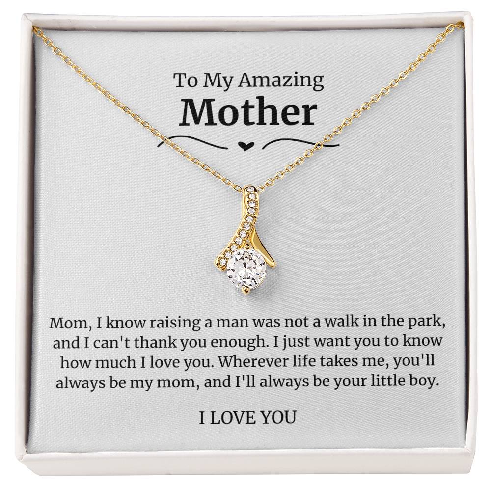 To My Amazing Mother Alluring Beauty Necklace