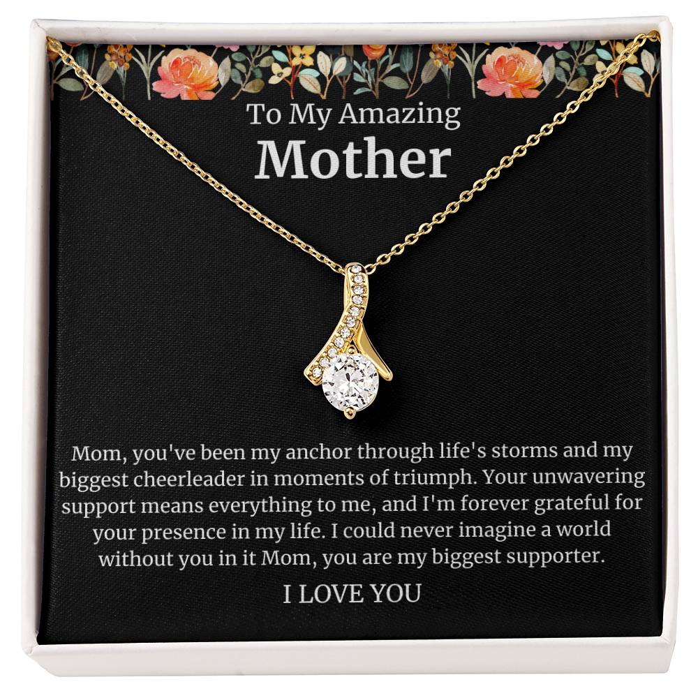 To My Amazing Mother Alluring Beauty Necklace
