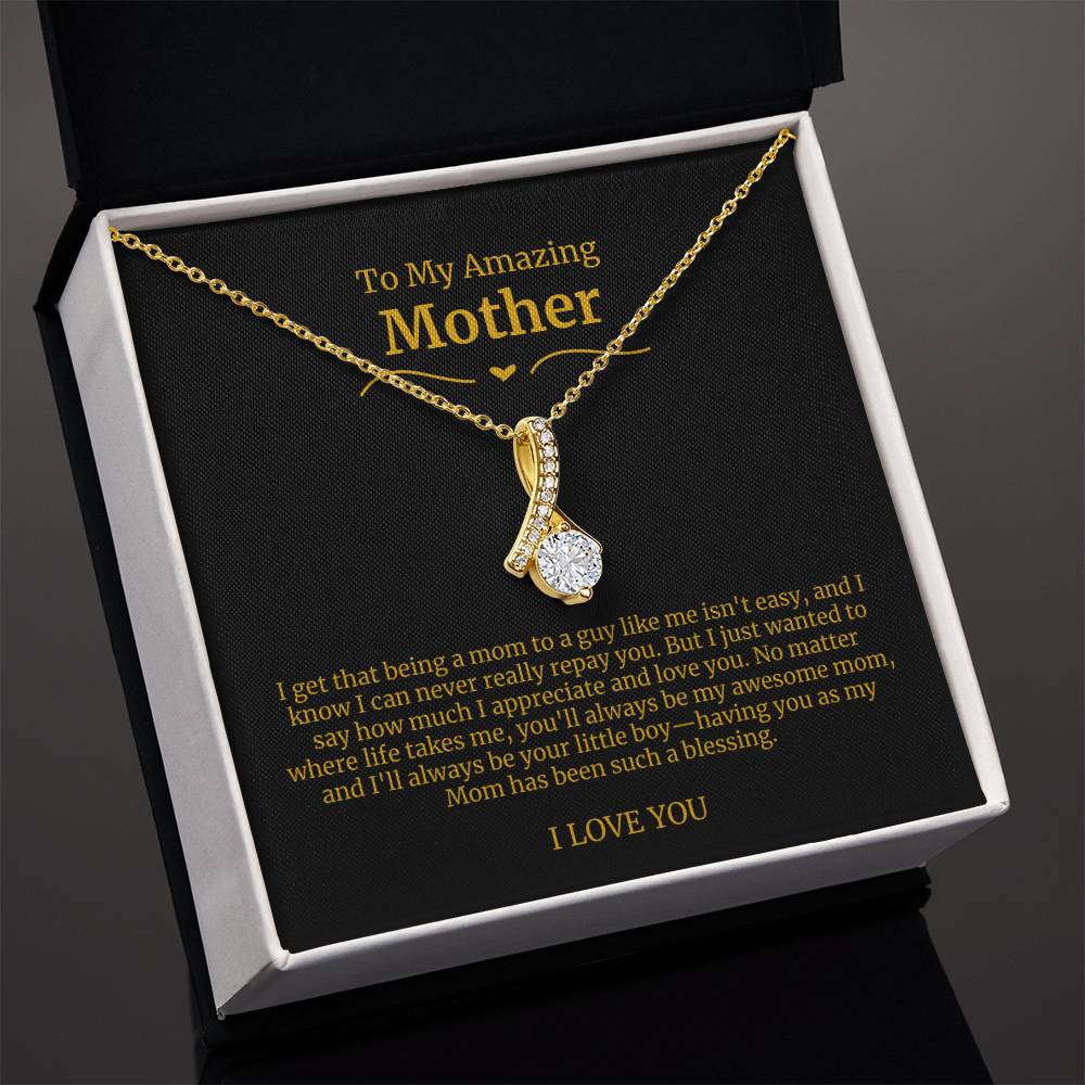 24 To My Amazing Mom Necklace