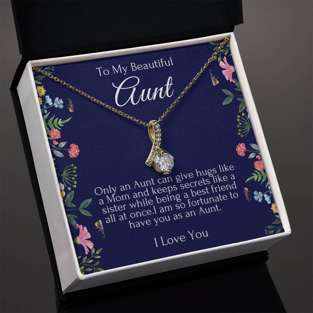 To My Beautiful Aunt Necklace