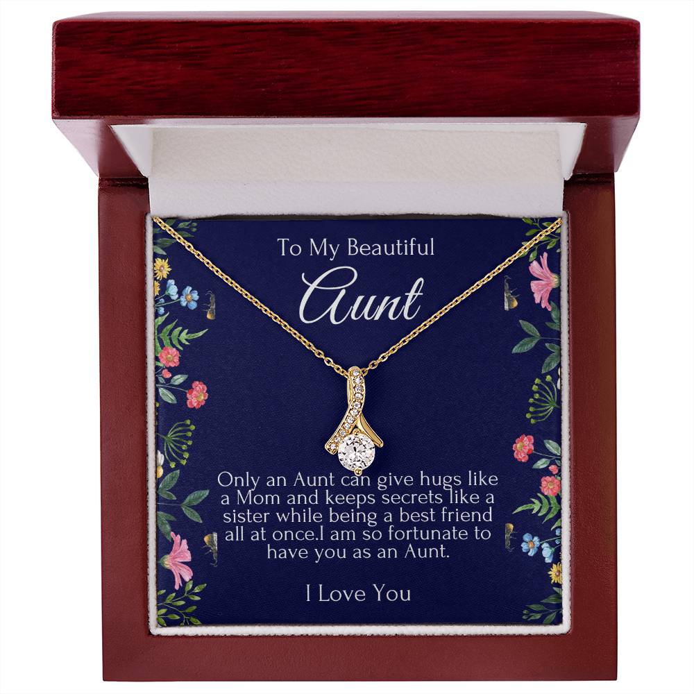 To My Beautiful Aunt Necklace