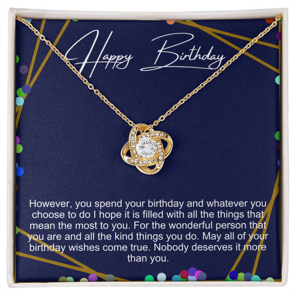 Happy Birthday Necklace