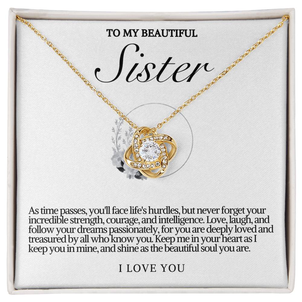 Sister Love Knot Necklace