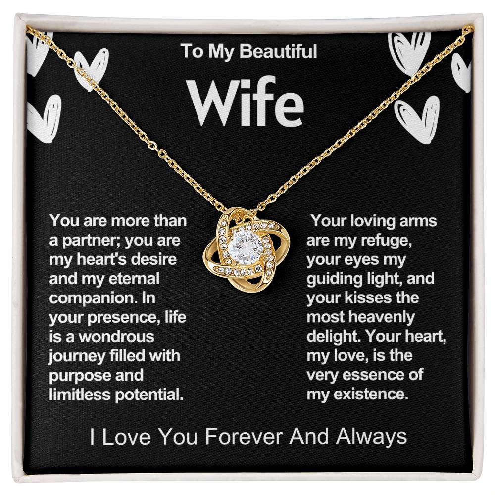 Wife Love Knot Valentine Necklace