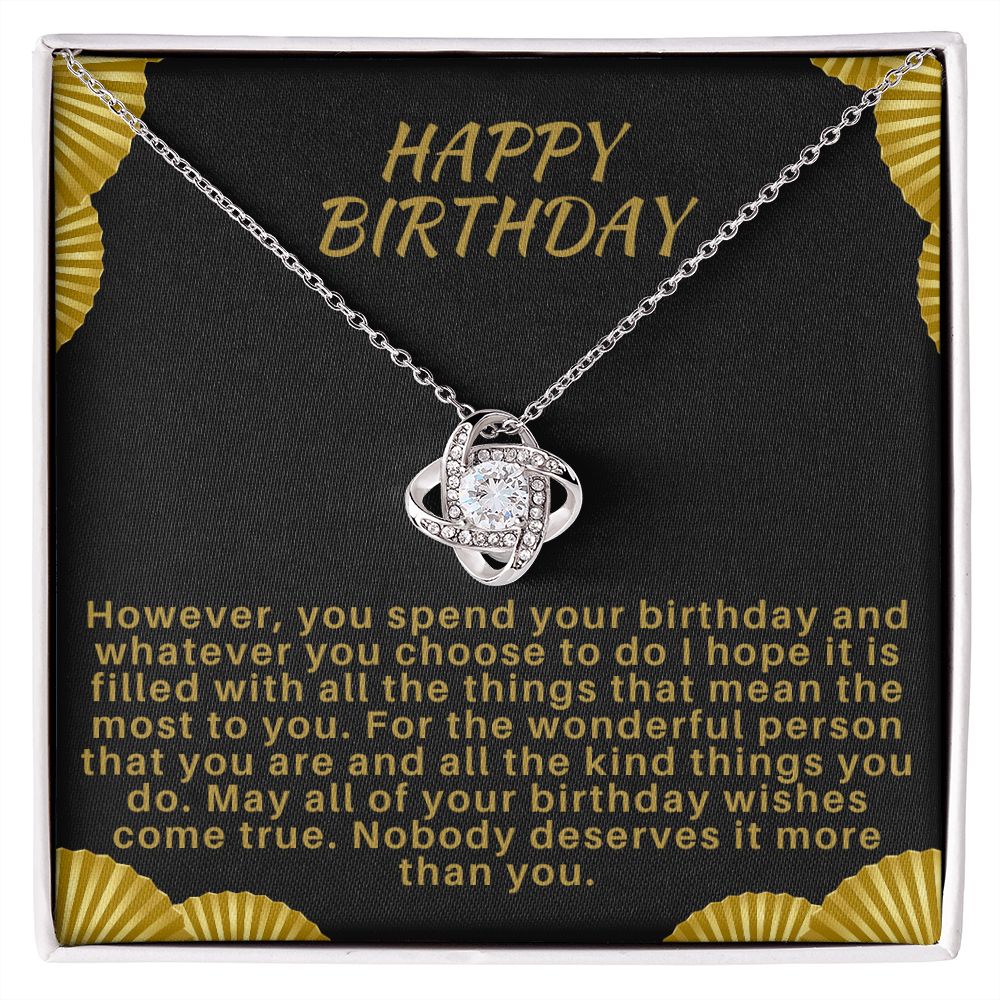 Happy Birthday Necklace