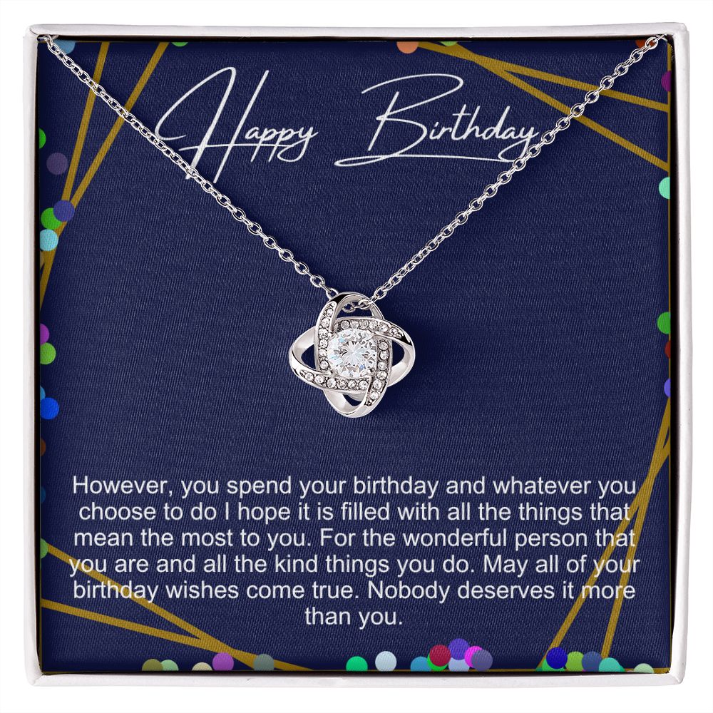 Happy Birthday Necklace