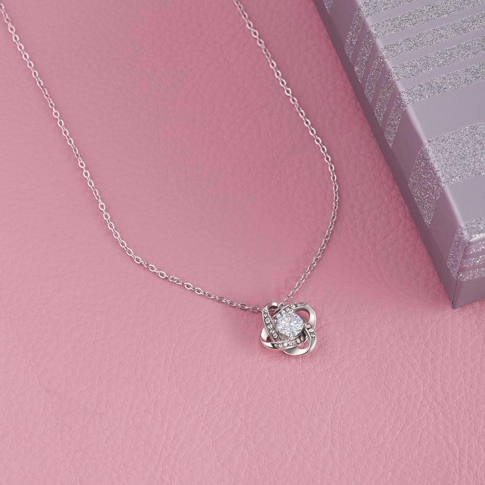 To My Amazing Mom Love Knot Necklace