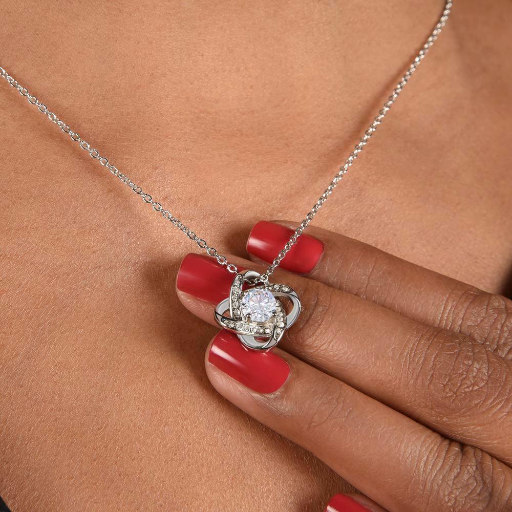 To My Amazing Mom Love Knot Necklace