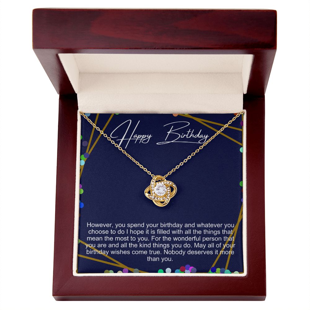 Happy Birthday Necklace
