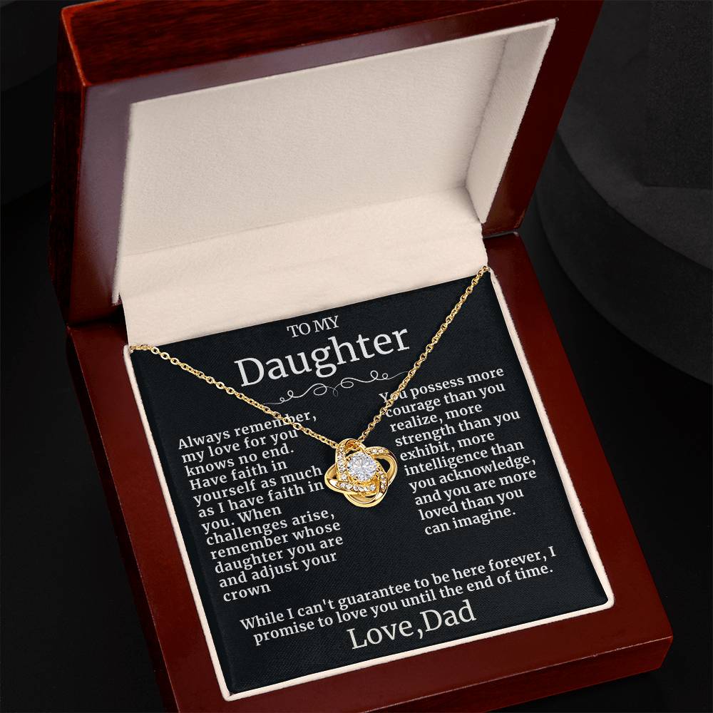 Beautiful Gift To Daughter "You Are Loved More Than You Can Imagine" Necklace