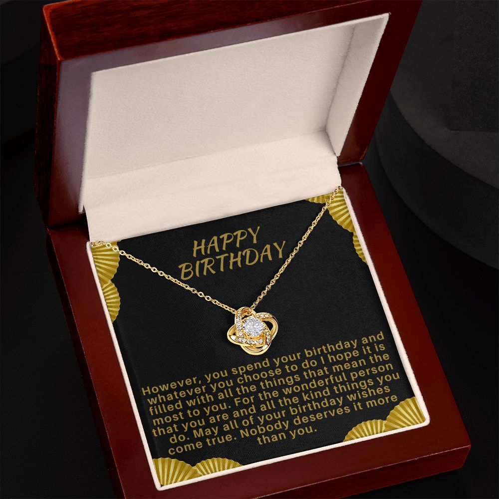 Happy Birthday Necklace
