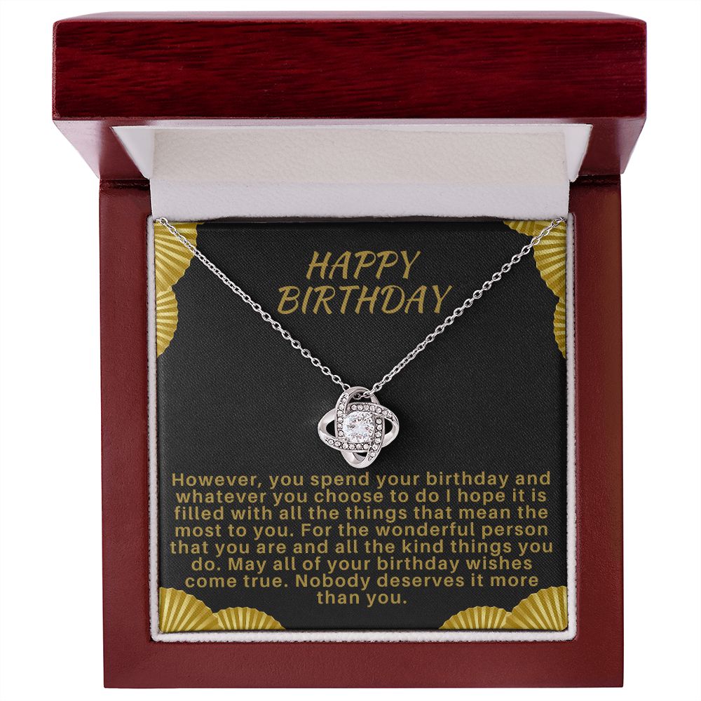 Happy Birthday Necklace