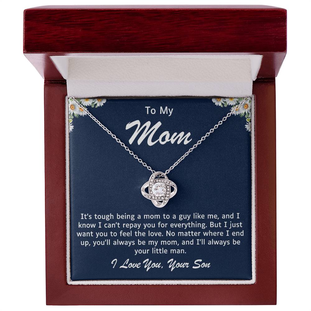 Mother Love Knot Necklace-You Will Always Be My Mom