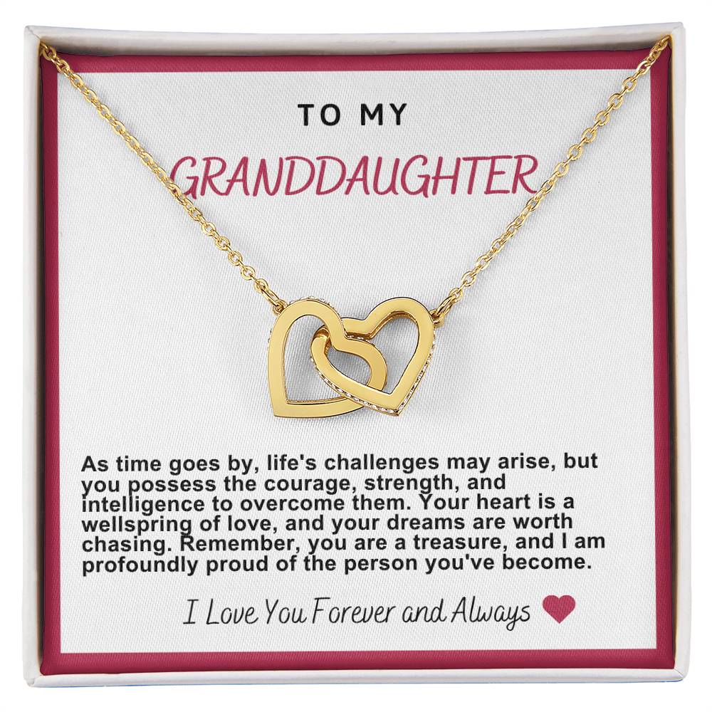 Granddaughter Hearts Necklace