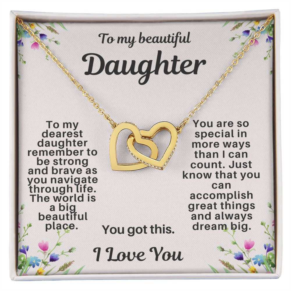 Daughter Hearts Necklace