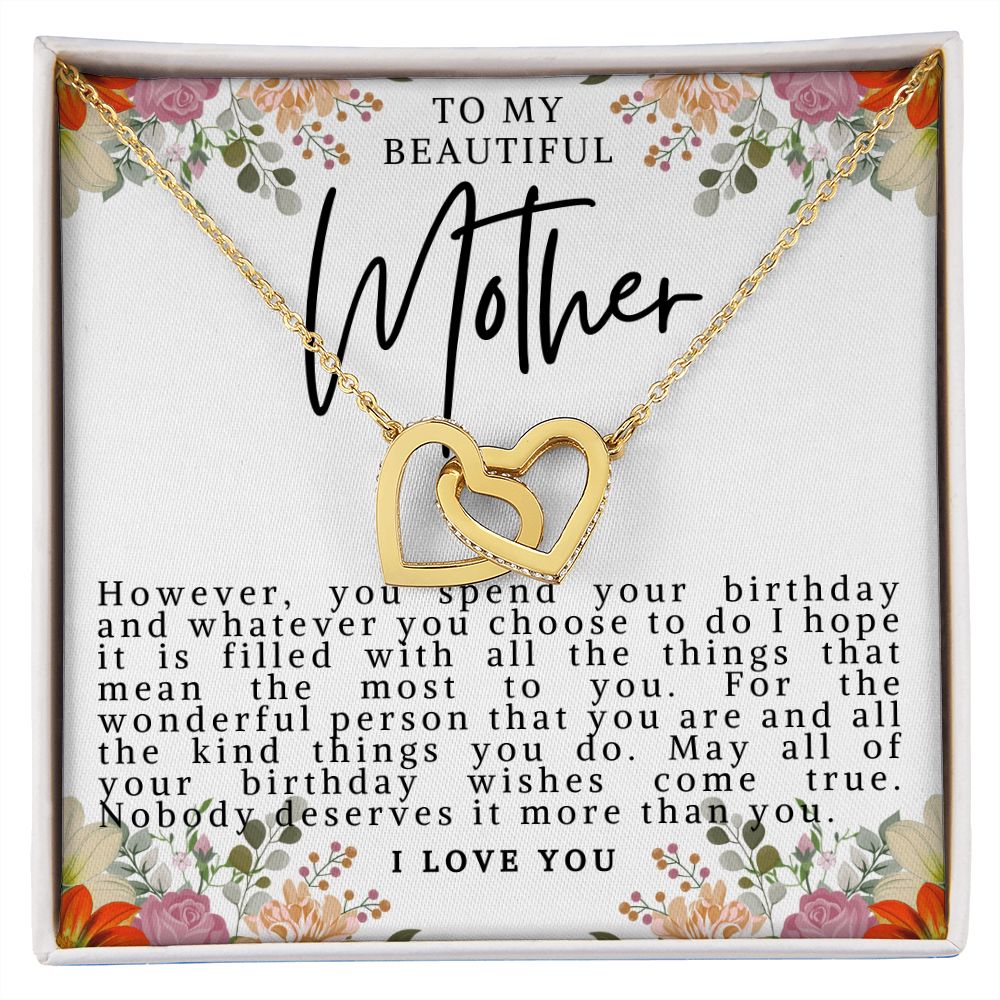 Mother Birthday Hearts Necklace