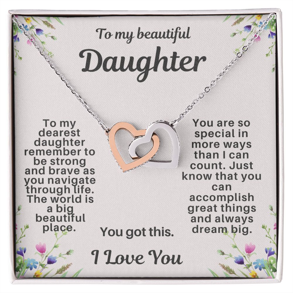 Daughter Hearts Necklace