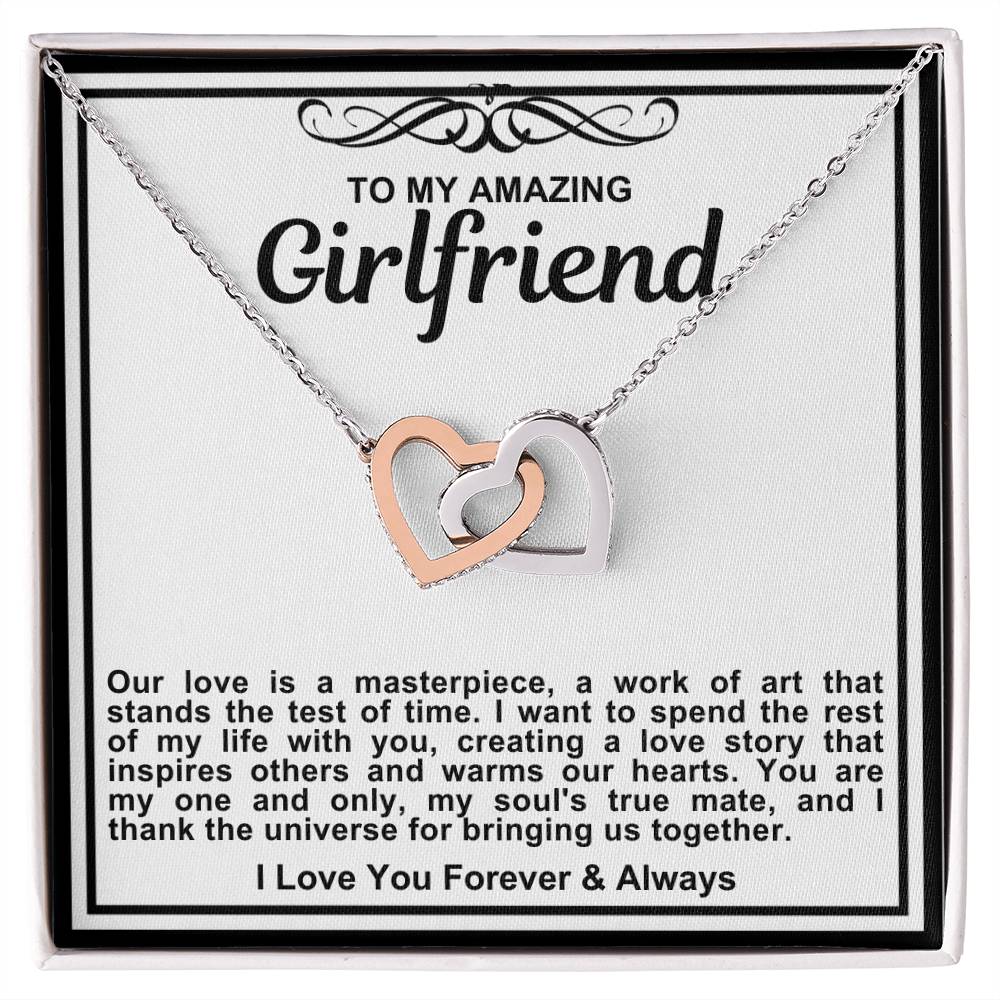 Girlfriend Double Hearts Necklace