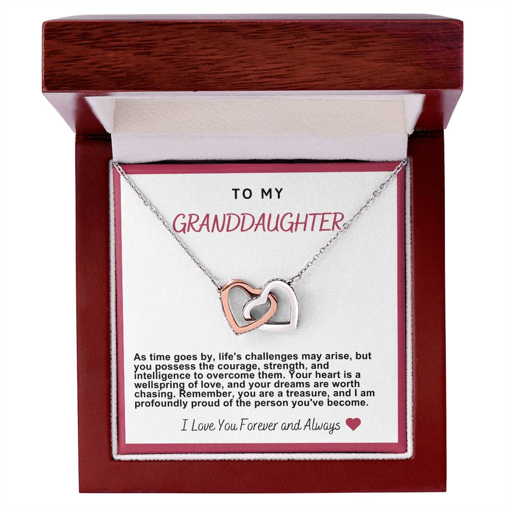Granddaughter Hearts Necklace