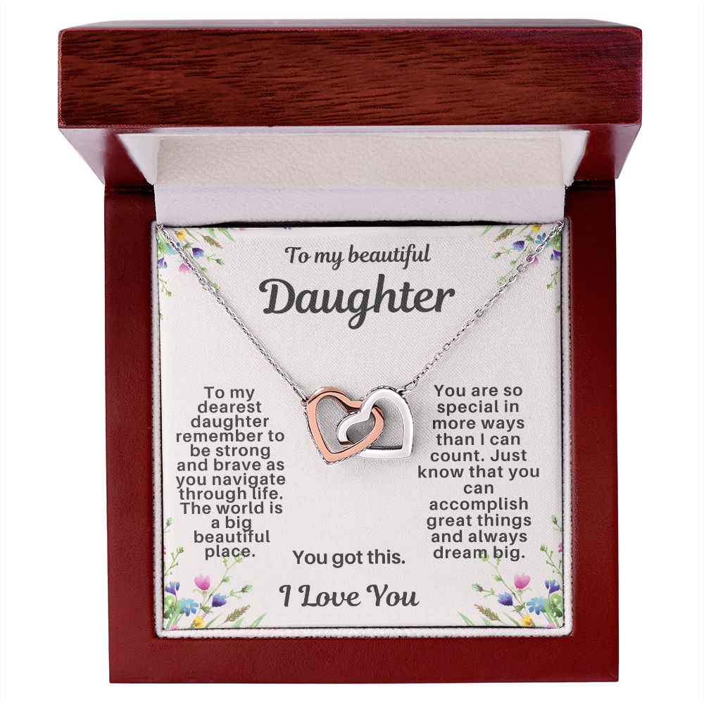 Daughter Hearts Necklace