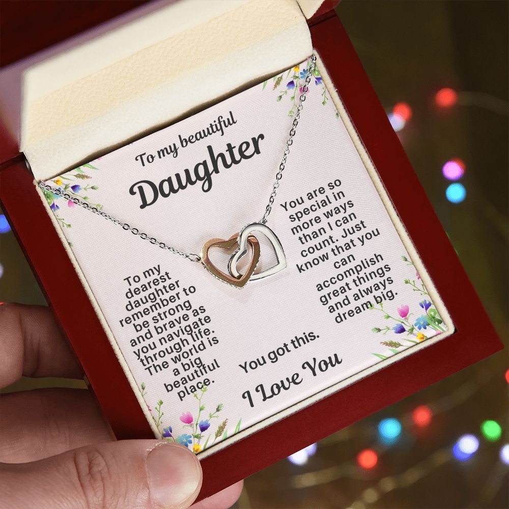 Daughter Hearts Necklace