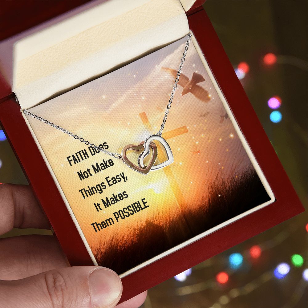 Faith Hearts Necklace