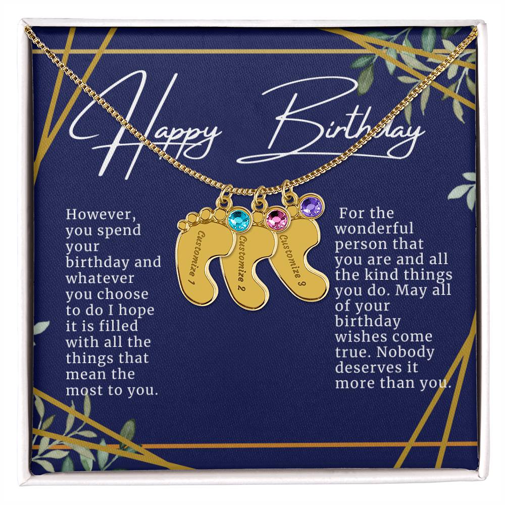 Happy Birthday Necklace