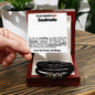 Smokin Hot Soulmate Men's Bead Vegan Leather Bracelet