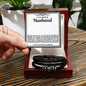 Husband Vegan Leather Bead Bracelet