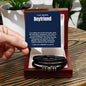 Boyfriend Vegan Leather Bead Bracelet
