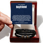 Boyfriend Vegan Leather Bead Bracelet