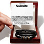 Soulmate Men's Bead Vegan Leather Bracelet