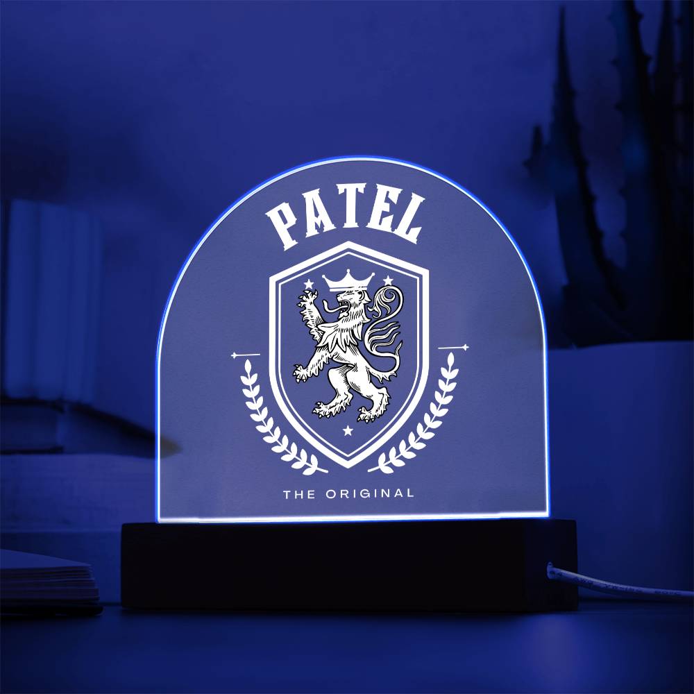 Patel Family Name Plaque