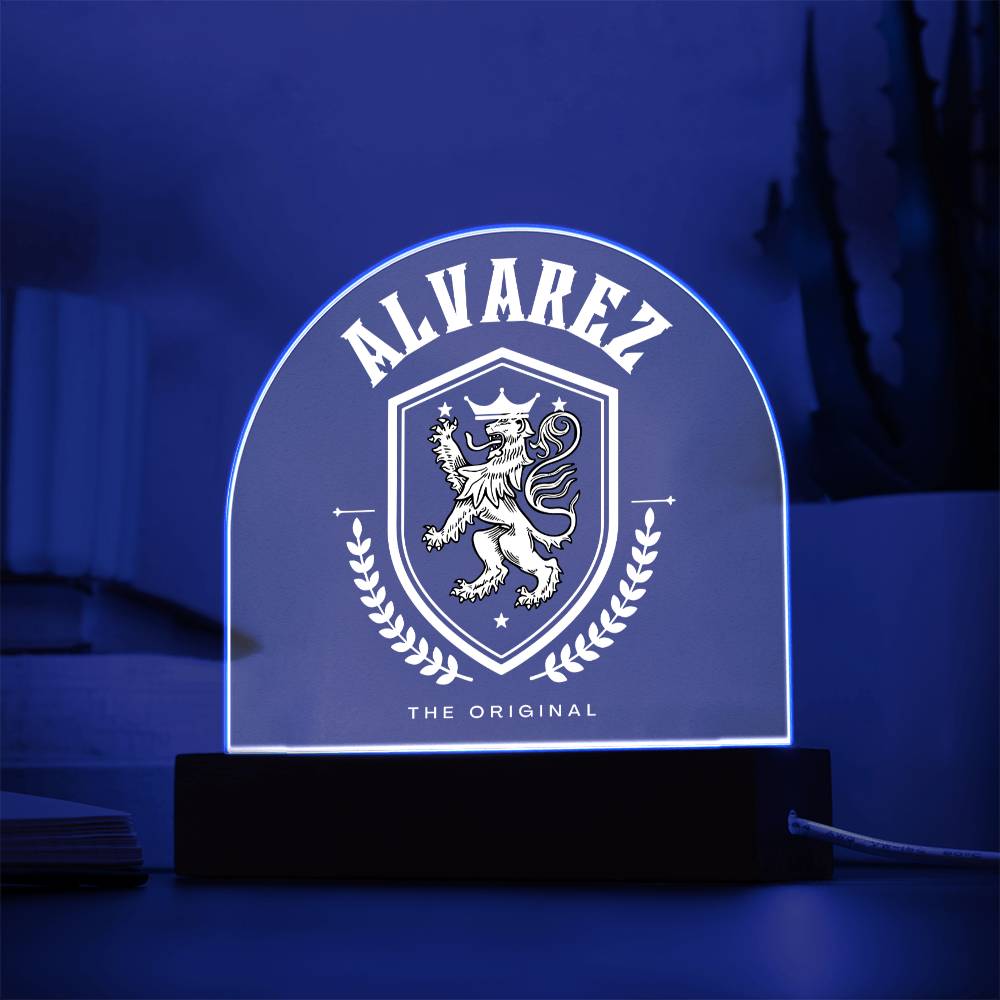 Alvarez Family Name Plaque