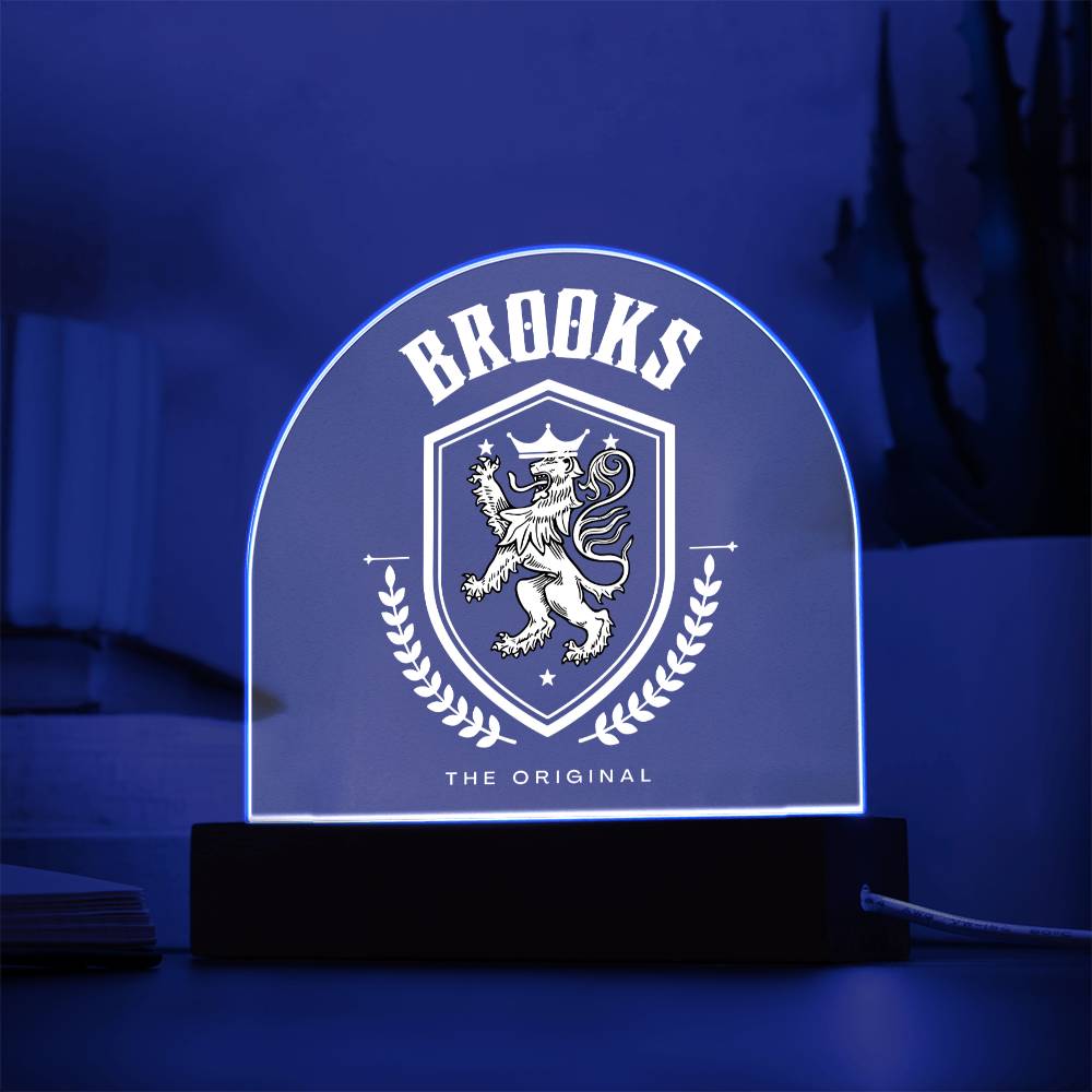 Brooks Family Name Plaque