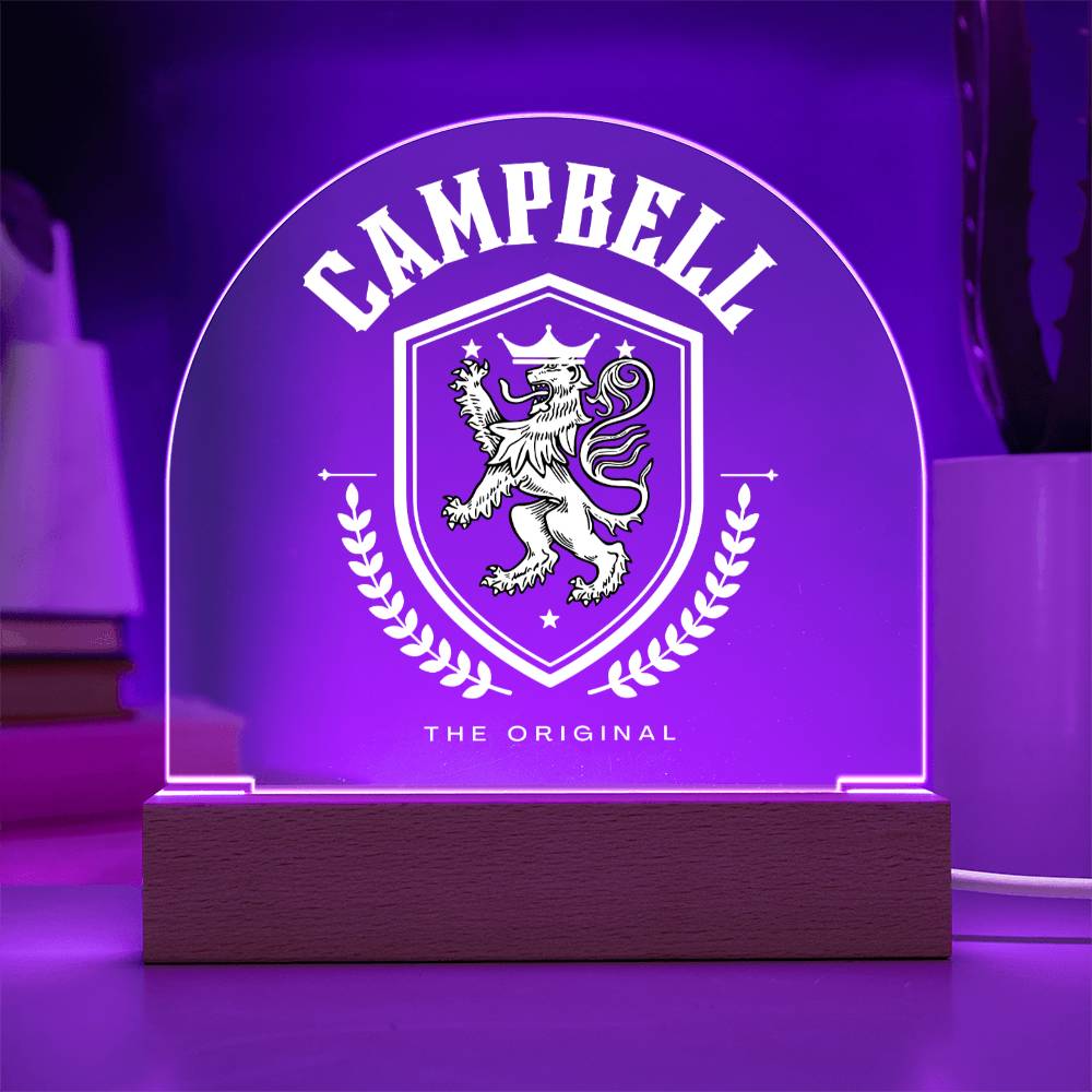 Campbell Family Name Plaque