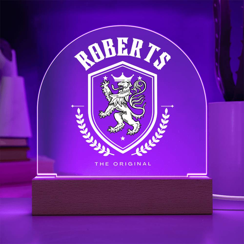 Roberts Family Name Plaque