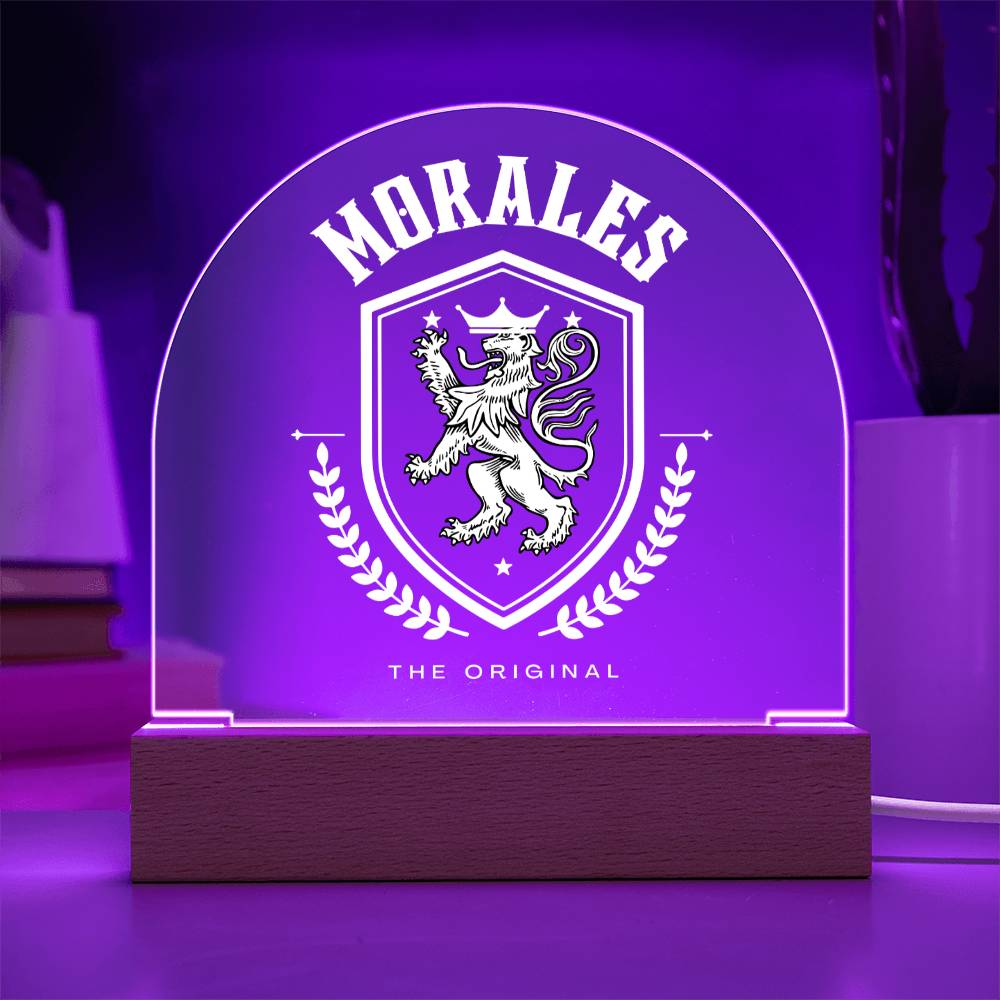 Morales Family Name Plaque