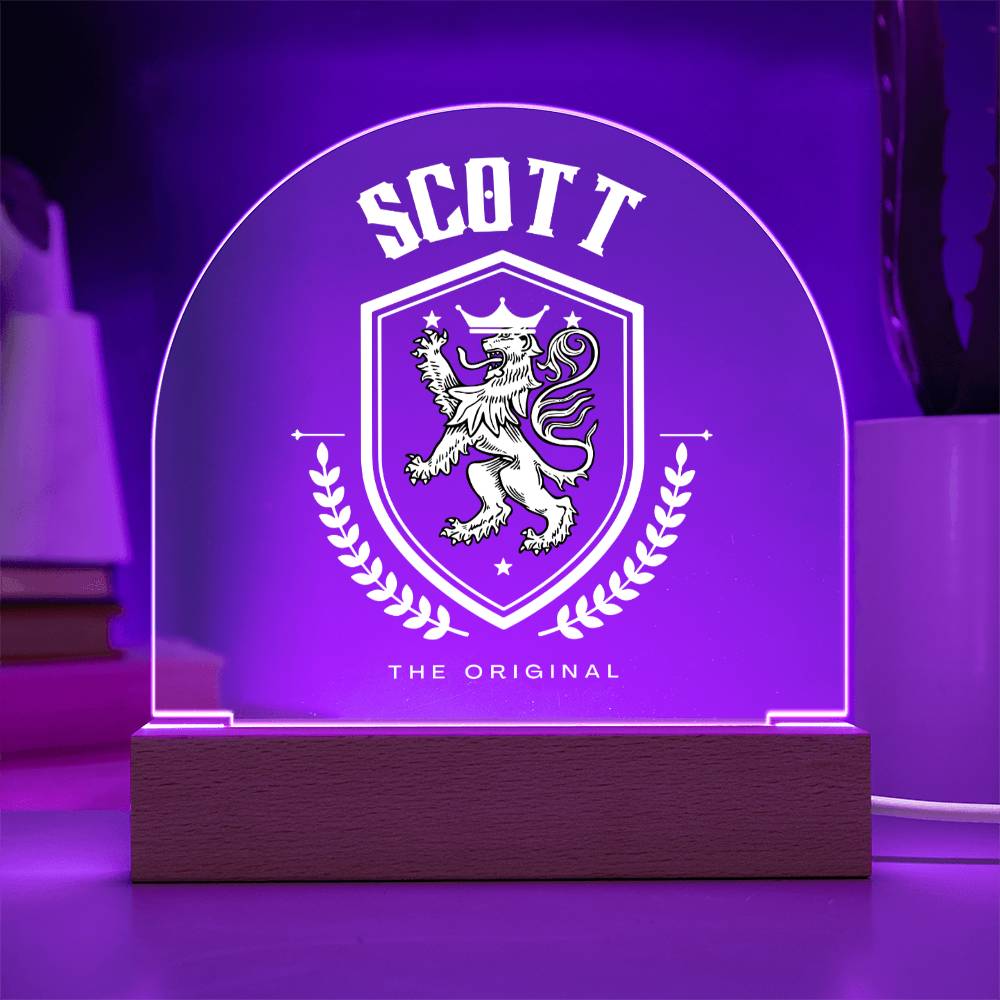 Scott Family Name Plaque