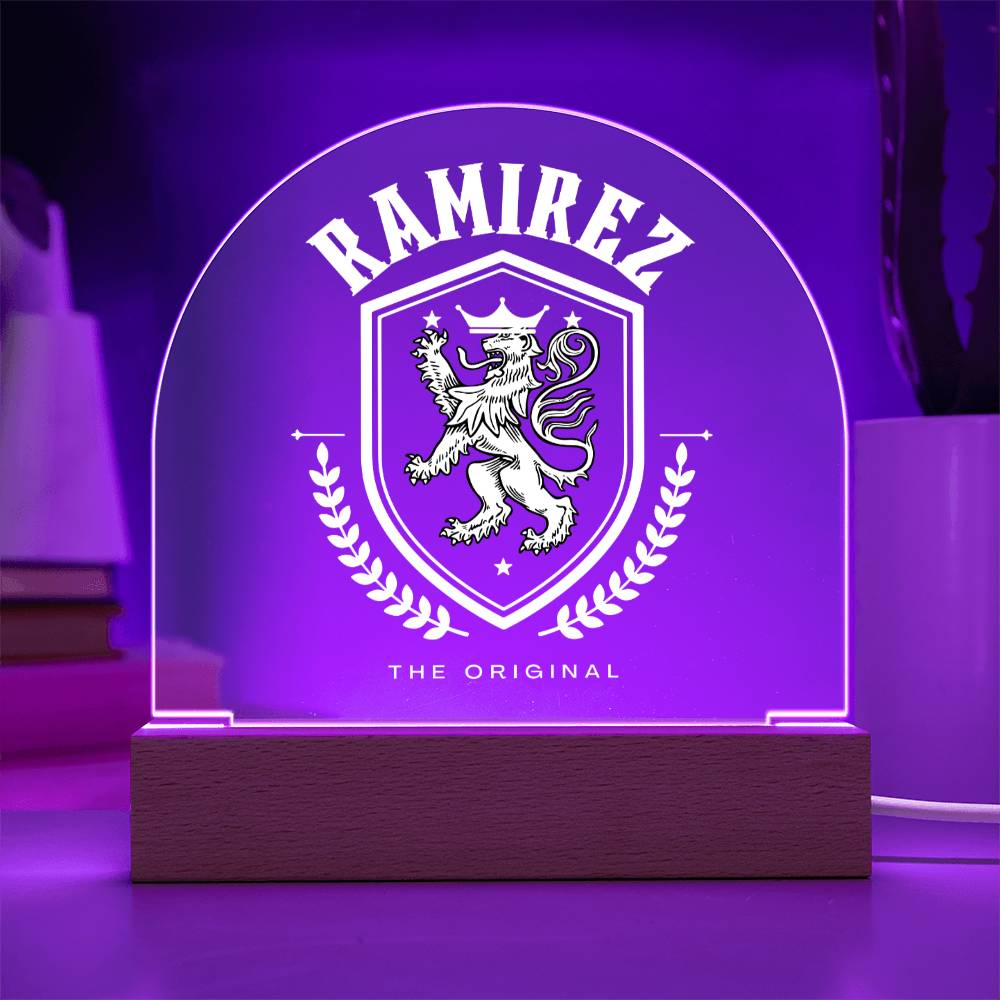 Ramirez Family Name Plaque