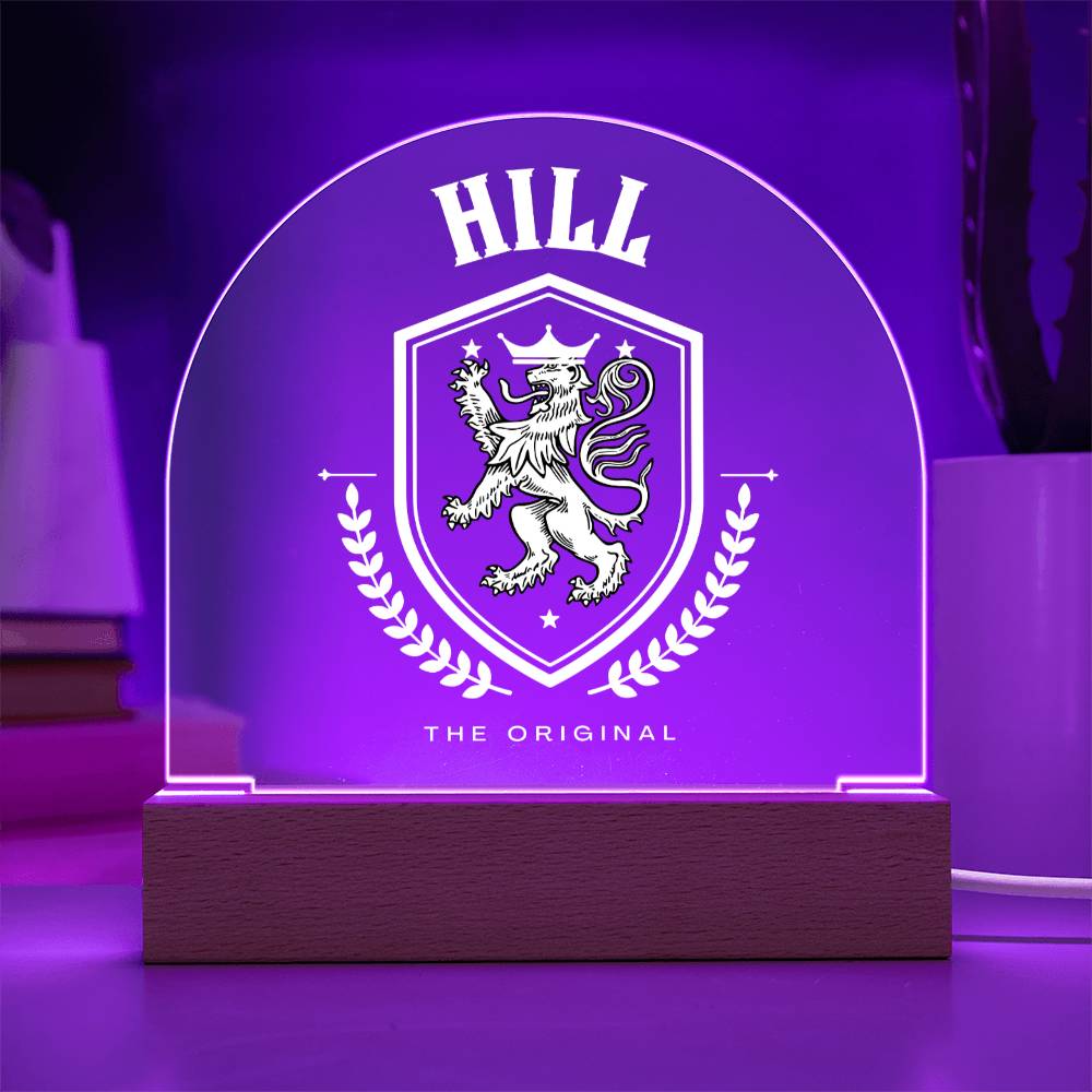 Hill Family Name Plaque