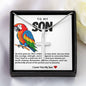 Son Parrot Stainless Steel Cross Necklace