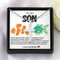 Son Fish Stainless Steel Cross Necklace