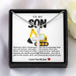 Son Excavator Stainless Steel Cross Necklace