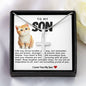 Son Cat Stainless Steel Cross Necklace