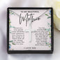Mother Cross Birthday Necklace