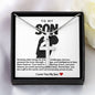 Son Prayer Stainless Steel Cross Necklace