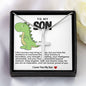 Son Dinosaur Stainless Cross Necklace