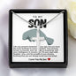Son Manatee Stainless Steel Cross Necklace