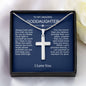Beautiful Gift To Goddaughter from God Parent Cross Necklace